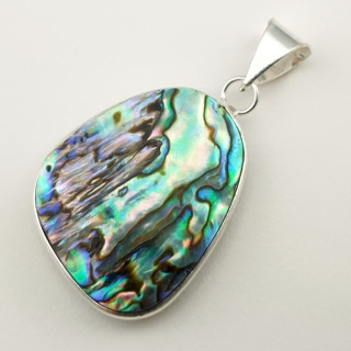 Paua abalone zawieszka 30x26 mm nr 139