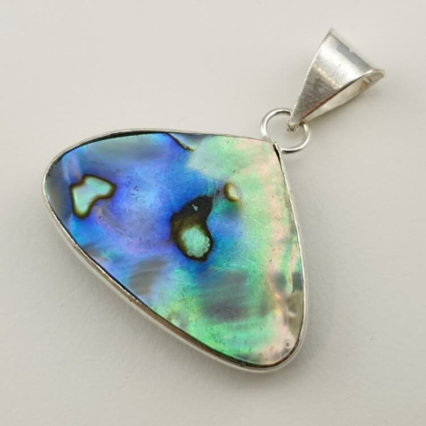 Paua abalone zawieszka 31x22 mm nr 199