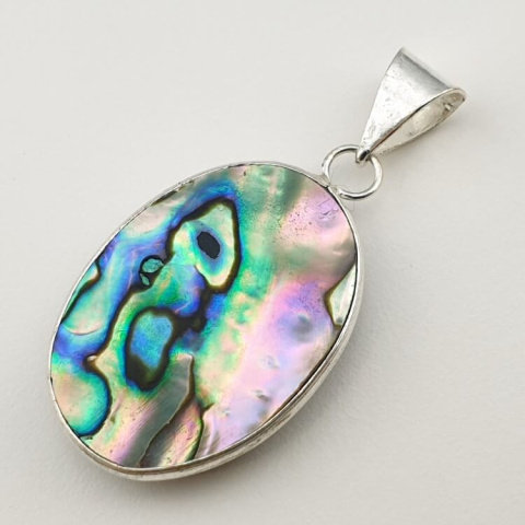 Paua abalone zawieszka 31x23 mm nr 127