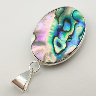 Paua abalone zawieszka 31x23 mm nr 127