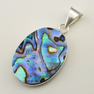 Paua abalone zawieszka 32x23 mm nr 169