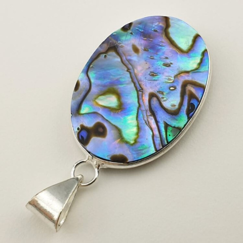 Paua abalone zawieszka 32x23 mm nr 169