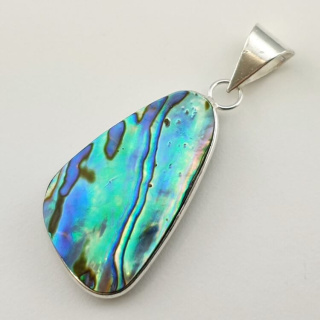 Paua abalone zawieszka 33x19 mm nr 197