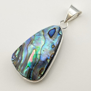 Paua abalone zawieszka 33x21 mm nr 212