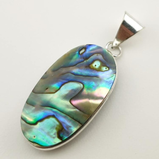 Paua abalone zawieszka 34x19 mm nr 168