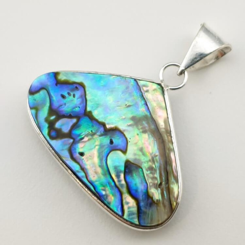 Paua abalone zawieszka 35x24 mm nr 159