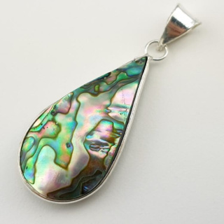 Paua abalone zawieszka 38x20 mm nr 137