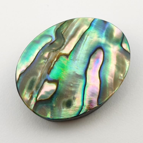 Paua abalone kaboszon 30x23 mm nr 124