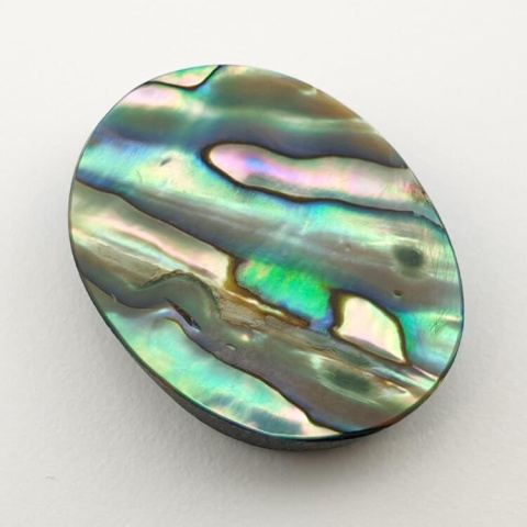 Paua abalone kaboszon 30x23 mm nr 124