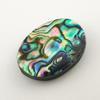 Paua abalone kaboszon 24x17 mm nr 169