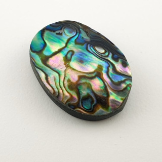 Paua abalone kaboszon 24x17 mm nr 169