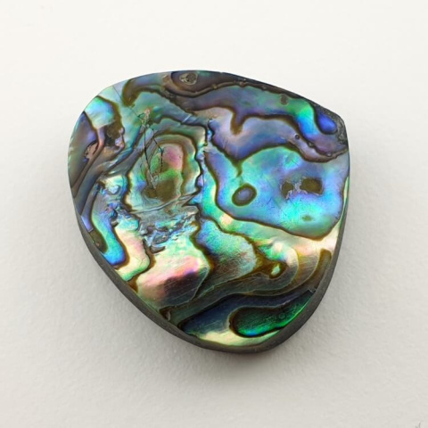 Paua abalone kaboszon 24x22 mm nr 163