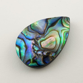 Paua abalone kaboszon 27x17 mm nr 172