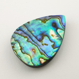 Paua abalone kaboszon 28x21 mm nr 150