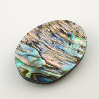 Paua abalone kaboszon 28x21 mm nr 156