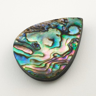 Paua abalone kaboszon 32x24 mm nr 146