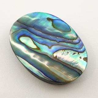 Paua abalone kaboszon 34x24 mm nr 137