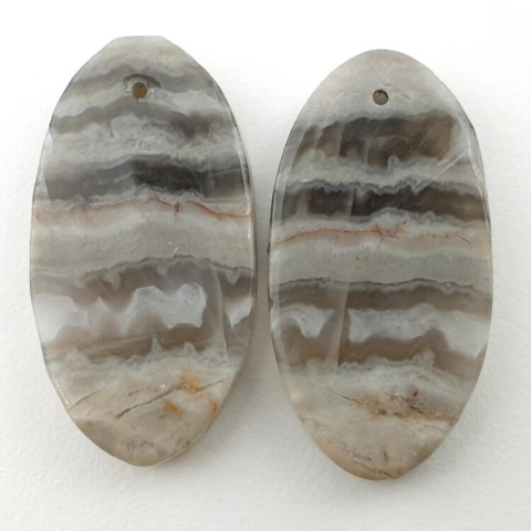 Jaspis para kaboszonów z dziurką 29x15 mm nr P133 Jaspis para kaboszonów z dziurką 29x15 mm nr P133