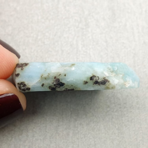 Larimar cięty surowy 27x16 mm nr 4