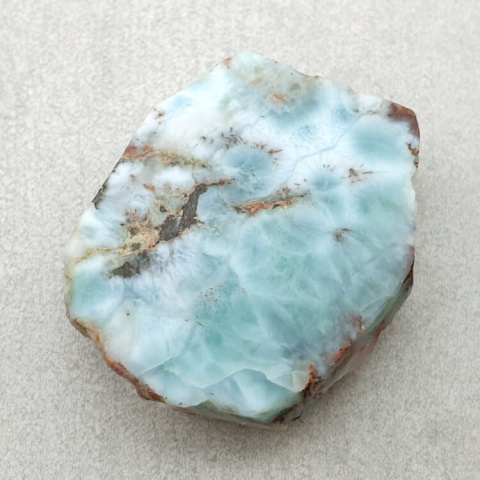 Larimar cięty surowy 27x24 mm nr 113