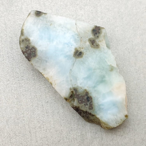 Larimar cięty surowy 38x21 mm nr 157