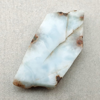 Larimar cięty surowy 29x14 mm nr 186