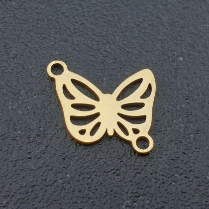 Łącznik motyl stal chirurgiczna 19,5x13 mm 1 szt kolor złoty