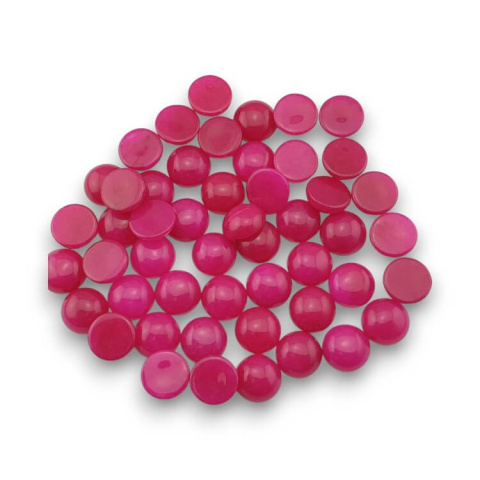 Jadeit magenta kaboszon fi 12 mm 1 szt