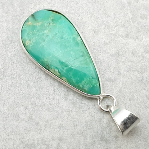 Chryzopraz zawieszka 32x16 mm nr 163 Chryzopraz zawieszka 32x16 mm nr 163
