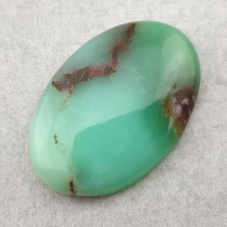 Chryzopraz kaboszon 32x22 mm nr 146