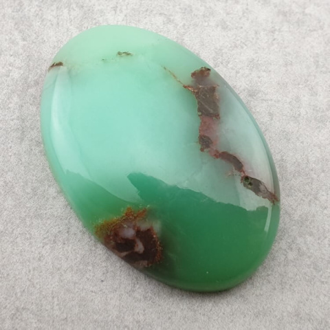 Chryzopraz kaboszon 32x22 mm nr 146