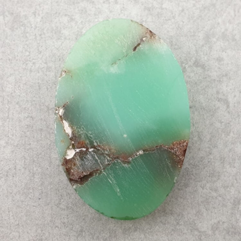 Chryzopraz kaboszon 32x22 mm nr 146