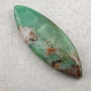 Chryzopraz kaboszon 44x16 mm nr 158