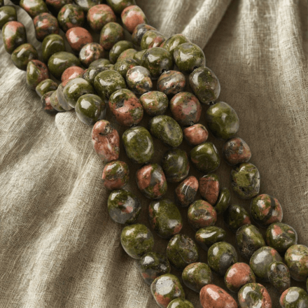Beads nuggets made of natural stones